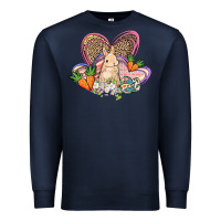 Navy Easter heart Easter Day Premium Sweatshirt - HowdyJamesFarm