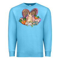 Ocean Blue Easter heart Easter Day Premium Sweatshirt - HowdyJamesFarm