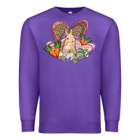 Purple Easter heart Easter Day Premium Sweatshirt - HowdyJamesFarm
