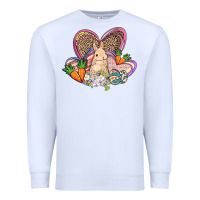 White Easter heart Easter Day Premium Sweatshirt - HowdyJamesFarm