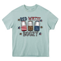 Arona red white boozy Heavy Core Tee - CowhideDigitalArt