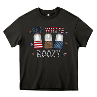 Asphalt red white boozy Heavy Core Tee - CowhideDigitalArt