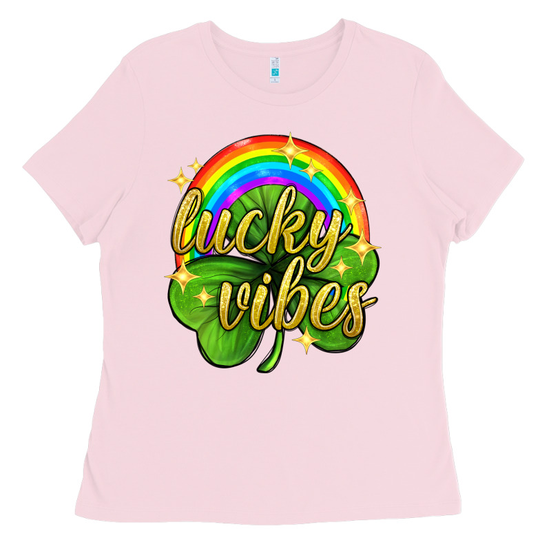 Lucky Vibes St. Patricks Day Ladies Tee by Neo Western | Teevron
