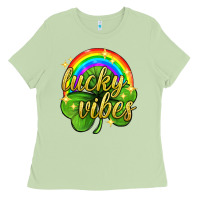 Matcha Lucky vibes st. patricks day Ladies Tee - Neo Western