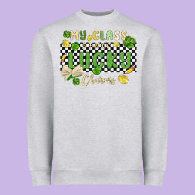 My Class Is Full Of Lucky Charms Heavyweight Sweatshirt Designed By Maliassmallbusiness