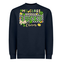 Navy my class is full of lucky charms Heavyweight Sweatshirt - MaliasSmallBusiness