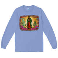 Colony Blue western our lady of Guadalupe Long Sleeve Tee - JahusDesignShop