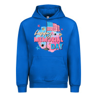 Cobalt Happy Memorial Day Urban Hoodie - FaDigitalArtStudio
