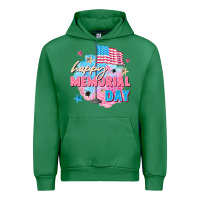 Emerald Happy Memorial Day Urban Hoodie - FaDigitalArtStudio