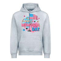 Heather Grey Happy Memorial Day Urban Hoodie - FaDigitalArtStudio