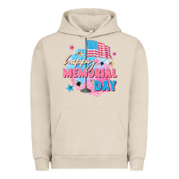 Pigment French Oak Happy Memorial Day Urban Hoodie - FaDigitalArtStudio