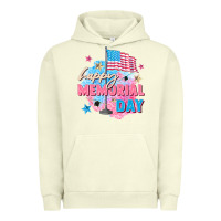 Pigment Pistachio Happy Memorial Day Urban Hoodie - FaDigitalArtStudio