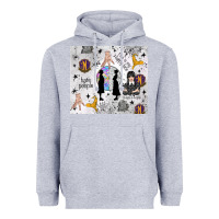 Heather Grey gothic girl and colorful girl Heavyweight Hoodie - TumblerDesignByShophia
