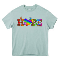 Arona lgbtq heart and hope Heavy Core Tee - HRA Design Shop