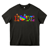 Asphalt lgbtq heart and hope Heavy Core Tee - HRA Design Shop