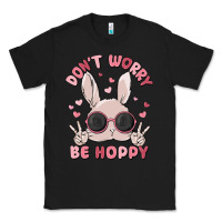 Black don't worry be hoppy Classic Tee - MaliasSmallBusiness