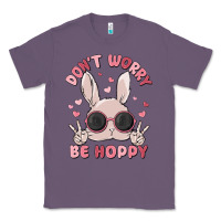 Lavender don't worry be hoppy Classic Tee - MaliasSmallBusiness