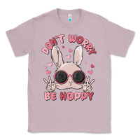 Lilac don't worry be hoppy Classic Tee - MaliasSmallBusiness