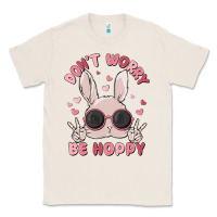 Natural don't worry be hoppy Classic Tee - MaliasSmallBusiness