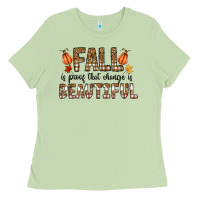 Matcha Fall Ladies Tee - CowhideDigitalArt