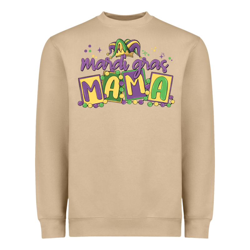 Mardi Gras Mama Heavyweight Sweatshirt by MaliasSmallBusiness | Teevron