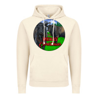 Vintage Artic Black Angus Cattle and Bull Merry Christmas Vintage Hoodie - RanaPortraitStore