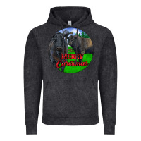 Vintage Black Black Angus Cattle and Bull Merry Christmas Vintage Hoodie - RanaPortraitStore