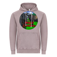 Vintage Zinc Black Angus Cattle and Bull Merry Christmas Vintage Hoodie - RanaPortraitStore