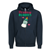 Navy drinking buddies baby bottle Zipper Hoodie - Jasminsmagicworld