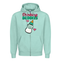 Drinking Buddies Baby Bottle Zipper Hoodie | Teevron