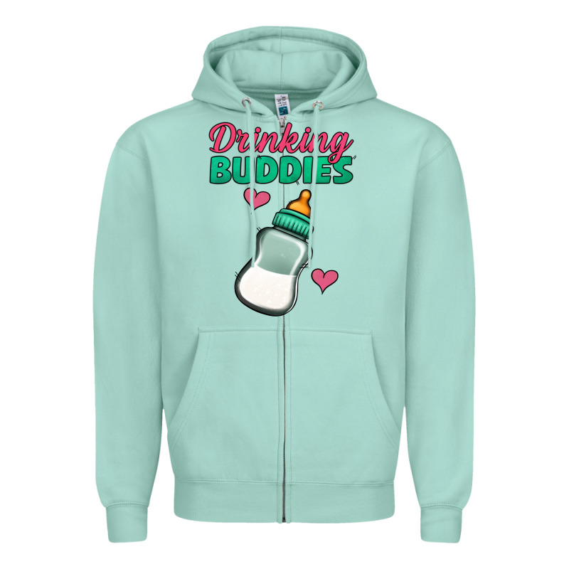 Drinking Buddies Baby Bottle Zipper Hoodie by Jasminsmagicworld | Teevron