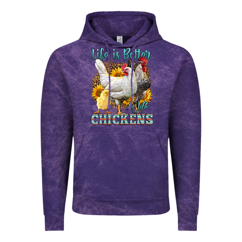 Western Life Is Better With Chickens Vintage Hoodie by LillyAllenDesigns | Teevron