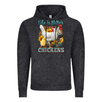 Vintage Black Western Life Is Better With Chickens Vintage Hoodie - LillyAllenDesigns