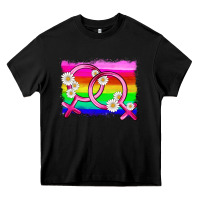 Black lgbtq gender lesbian symbol Heavy Core Tee - HRA Design Shop