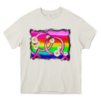 Cream lgbtq gender lesbian symbol Heavy Core Tee - HRA Design Shop