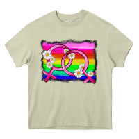 Mossy lgbtq gender lesbian symbol Heavy Core Tee - HRA Design Shop