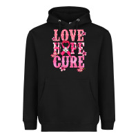 Black Love Hope Cure Cancer Awareness Heavyweight Hoodie - HowdyJamesFarm