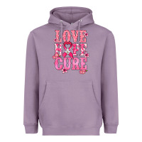 Lavender Love Hope Cure Cancer Awareness Heavyweight Hoodie - HowdyJamesFarm