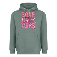Sage Love Hope Cure Cancer Awareness Heavyweight Hoodie - HowdyJamesFarm