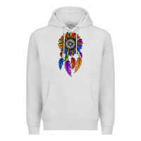 Dove Grey pride sunflower dreamcatcher Premium Hoodie - JahusDesignShop