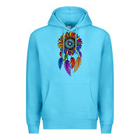 Ocean Blue pride sunflower dreamcatcher Premium Hoodie - JahusDesignShop