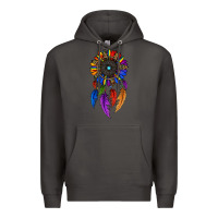 Smoke pride sunflower dreamcatcher Premium Hoodie - JahusDesignShop