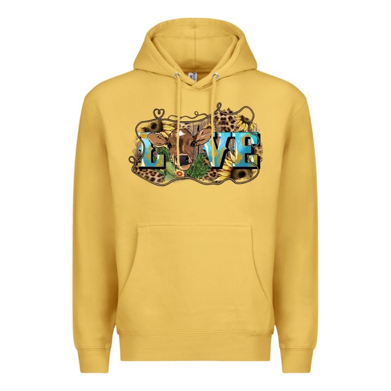 Love Baby Cow Premium Hoodie by HowdyJamesFarm | Teevron