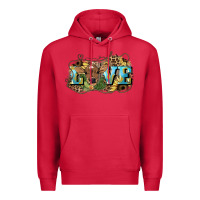 Cardinal Love baby Cow Premium Hoodie - HowdyJamesFarm