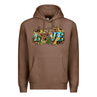 Chestnut Love baby Cow Premium Hoodie - HowdyJamesFarm
