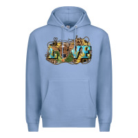 Colony Blue Love baby Cow Premium Hoodie - HowdyJamesFarm
