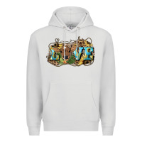 Dove Grey Love baby Cow Premium Hoodie - HowdyJamesFarm