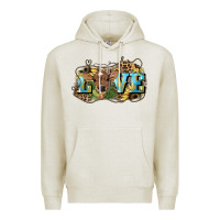 Oatmeal Heather Love baby Cow Premium Hoodie - HowdyJamesFarm