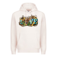 Pale Pink Love baby Cow Premium Hoodie - HowdyJamesFarm