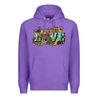Purple Love baby Cow Premium Hoodie - HowdyJamesFarm